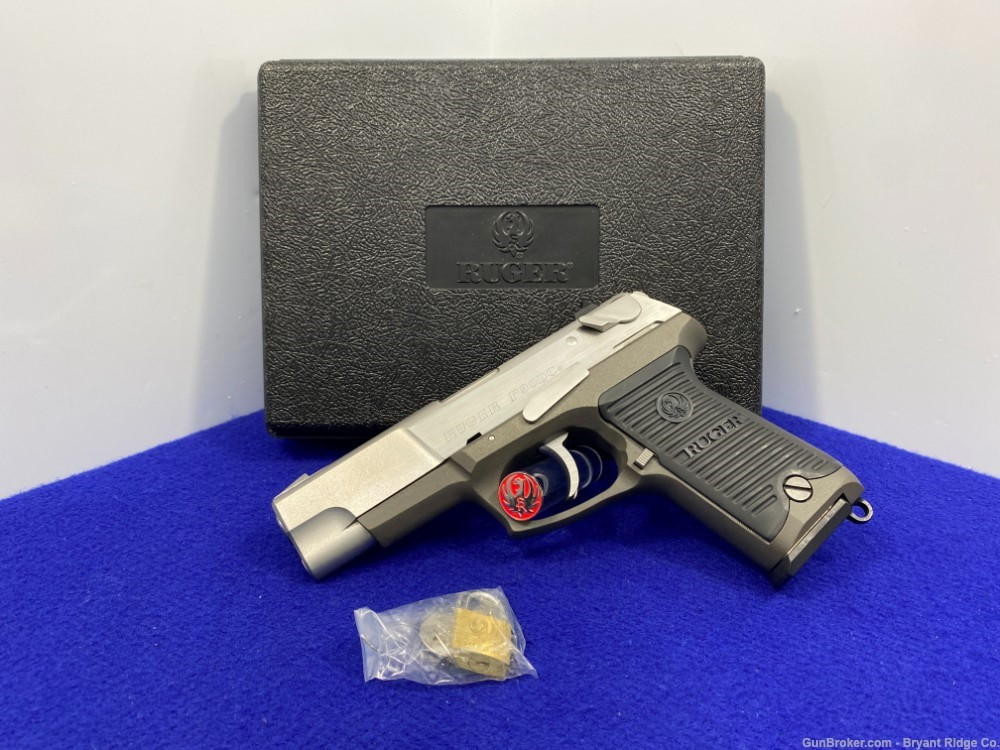 中古 美品 R.E.G. O-K ALL STAINLESS 45 SOLD* 1991 Ruger P90DC .45 ACP Stainless 4 1/2