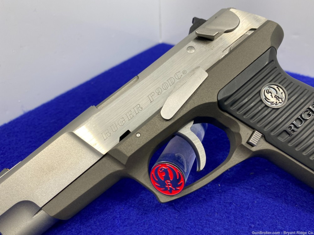 SOLD* 1991 Ruger P90DC .45 ACP Stainless 4 1/2