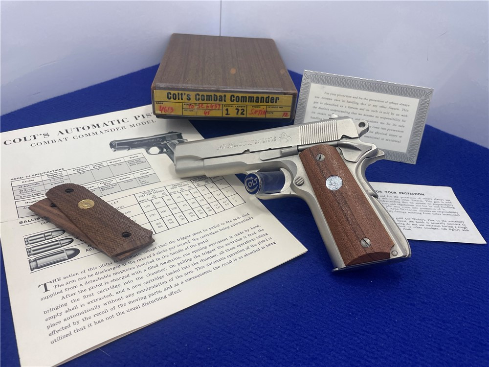 SOLD* 1972 Colt Combat Commander .45 ACP 4 1/4