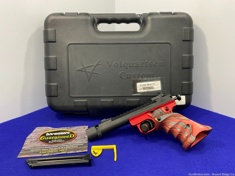 SOLD* Volquartsen Scorpion .22LR Blk/Red 4 1/2