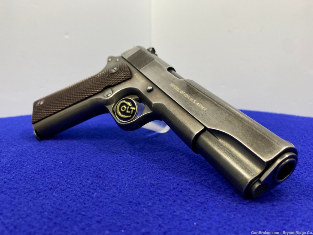 SOLD* 1918 Colt US M1911 Military .45ACP Blue 5