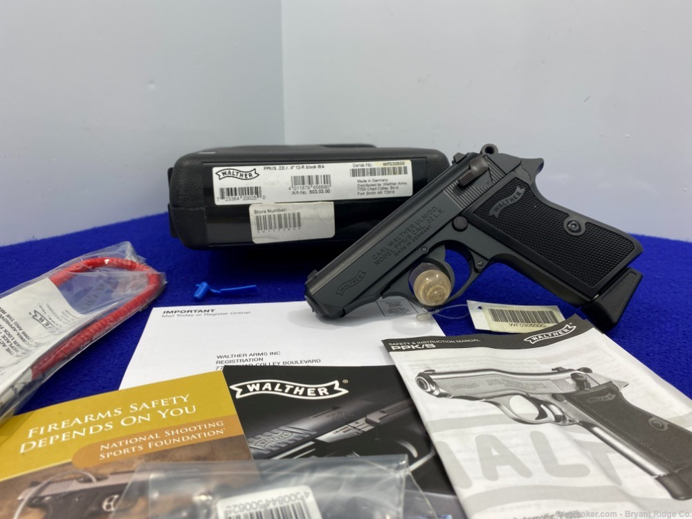 *SOLD* 2014 Walther PPK/S .22 LR Black 4" *ICONIC GERMAN MADE SEMIAUTO