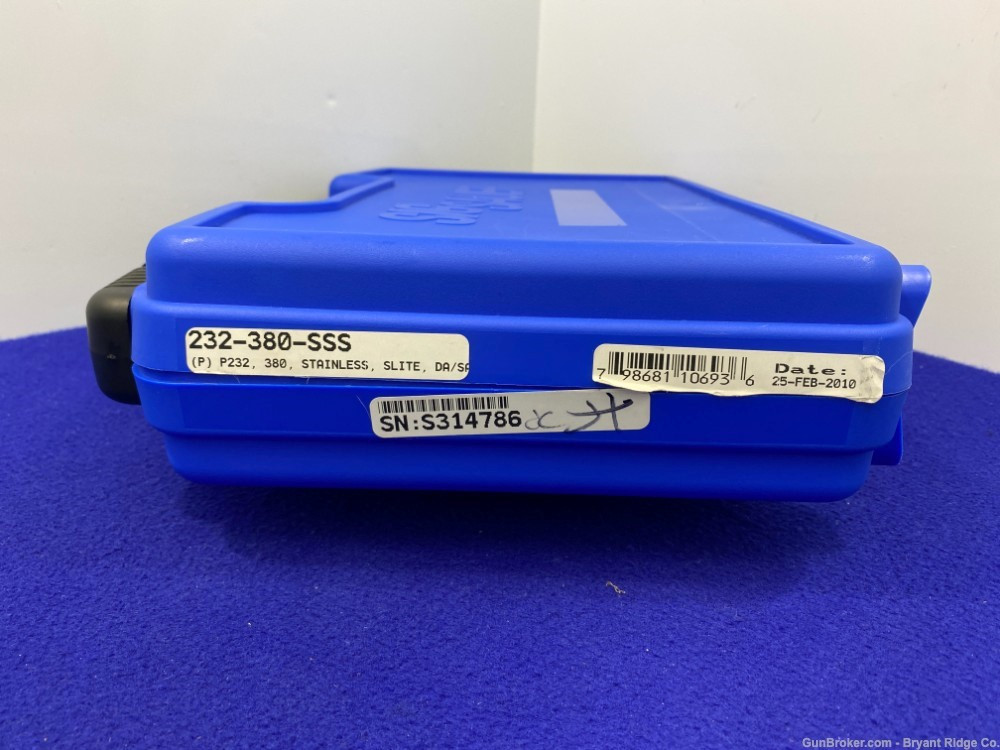 SOLD* Sig Sauer P232 .380 ACP (9mm Kurz) Stainless 3.6