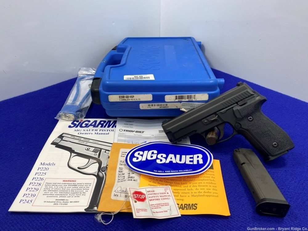 SOLD* Sig Sauer P229 .40S&W Black 3.9