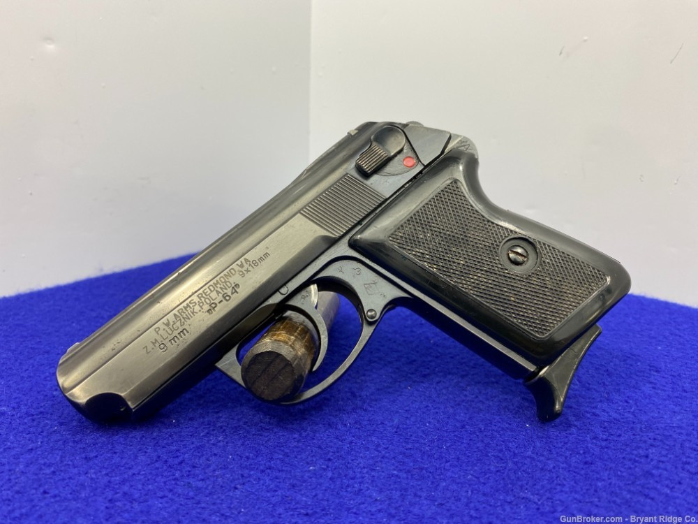 SOLD* 1968 Z.M.Lucznik / P.W.Arms P-64 9x18mm Blue 3 1/4