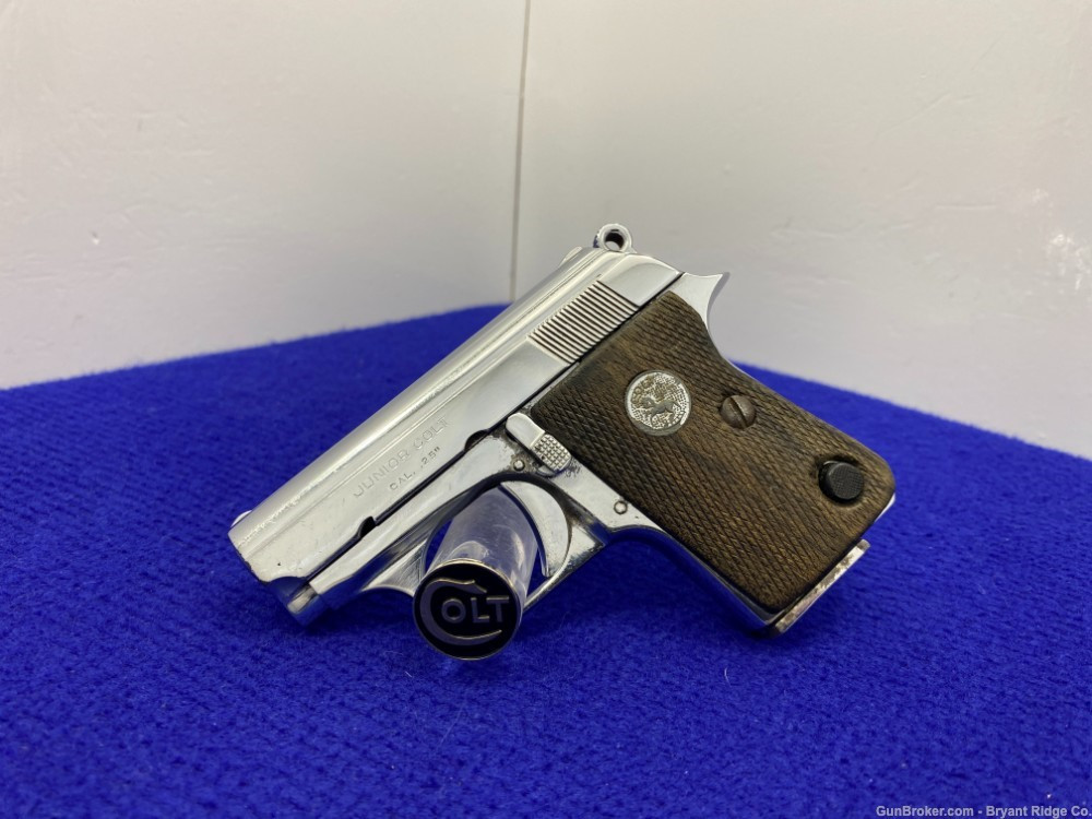 SOLD* Colt Junior Model .25 ACP Nickel 2 1/4