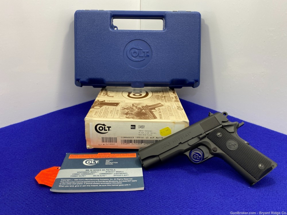 SOLD* 1996 Colt M1991A1 Commander .45 Blk 4 1/4
