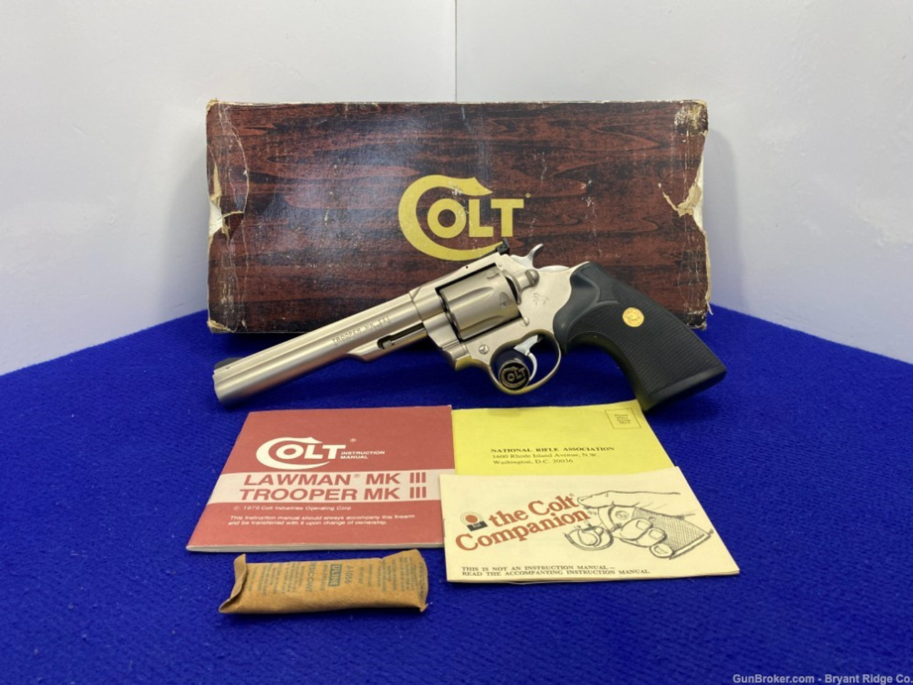 Sold Colt Trooper Mk Iii 357mag 8 Rare And Desirable Electroless Nickel Finish Bryant Ridge 5286
