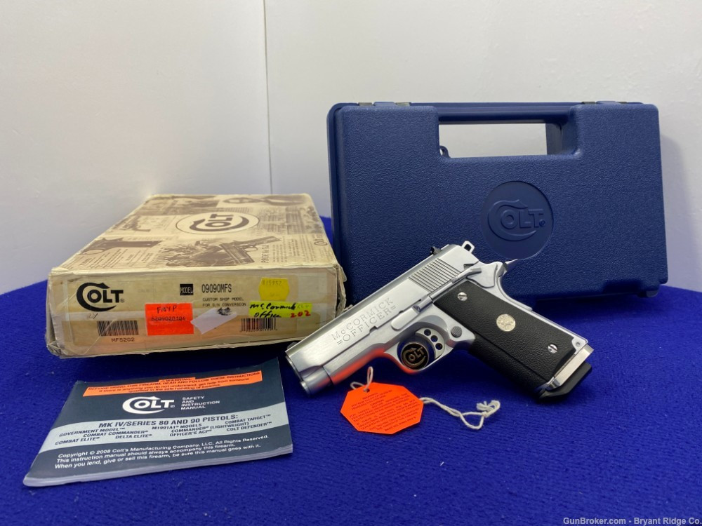 SOLD* 1994 Colt McCormick Officer's .45 *CUSTOM SHOP-LEW HORTON