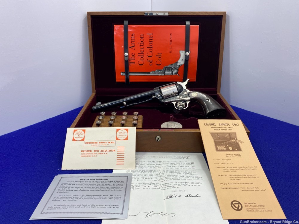 SOLD* 1964 Colt SAA .45LC *FACTORY MASTER ENGRAVED BY ALVIN A