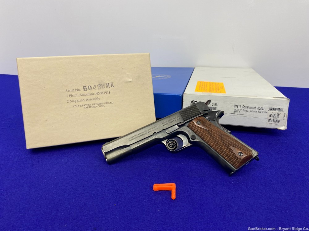 SOLD* 2007 Colt M1911 Model O Series 70 .45ACP Carbonia Blue *WWI