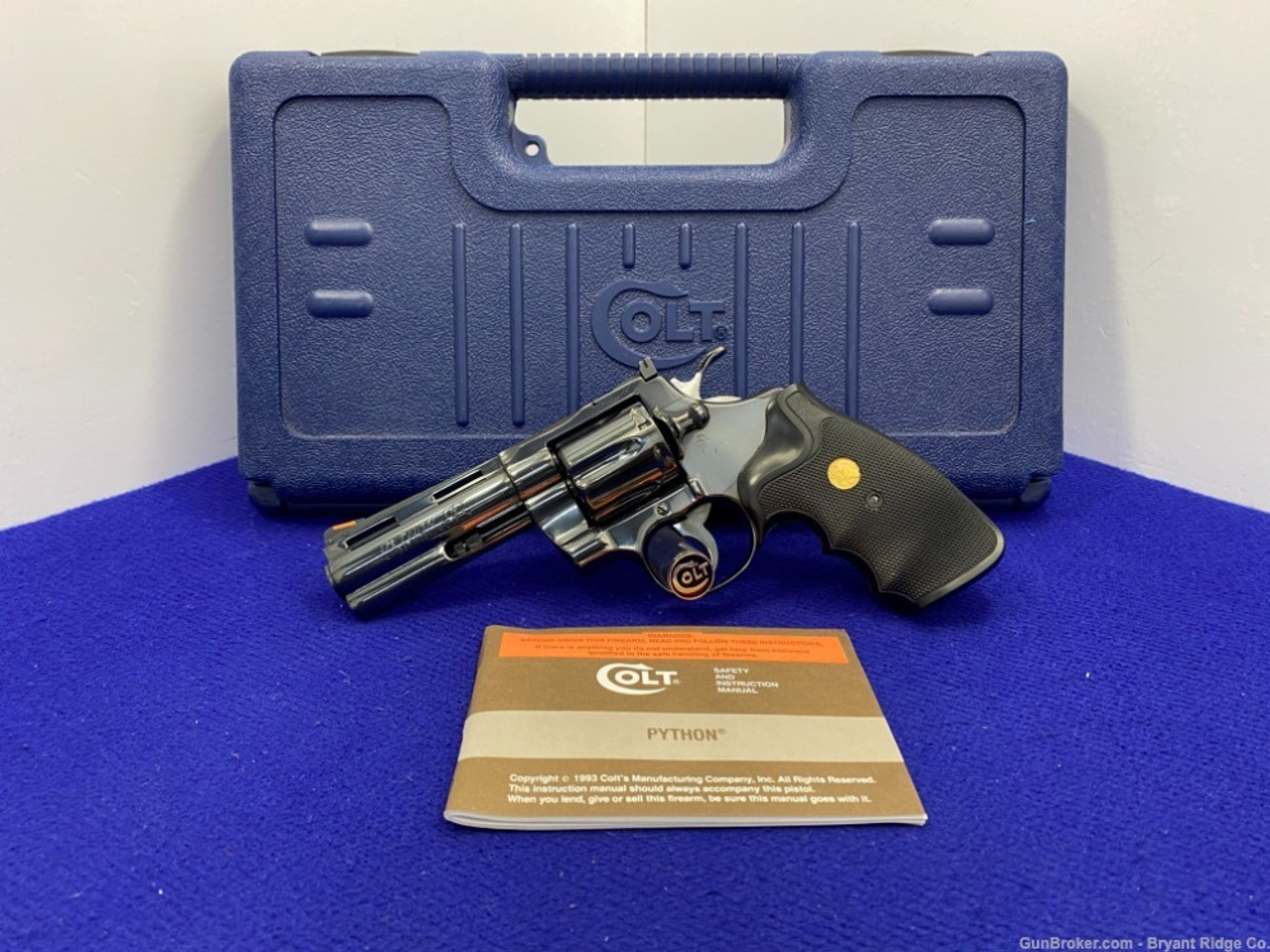 SOLD* 1989 Colt Python .357 Mag Blue 4