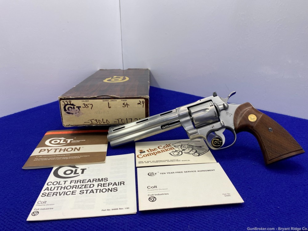 SOLD* 1983 Colt Python .357 Mag 6