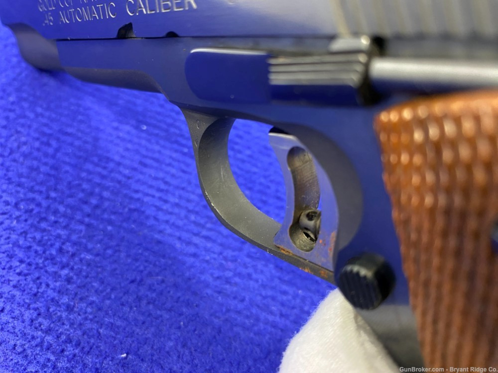 SOLD* 1976 Colt Gold Cup National Match .45 ACP Blue 5