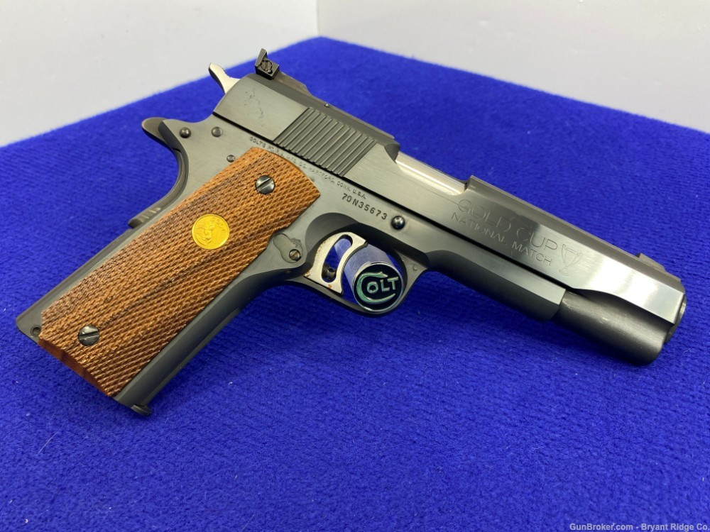 SOLD* 1976 Colt Gold Cup National Match .45 ACP Blue 5
