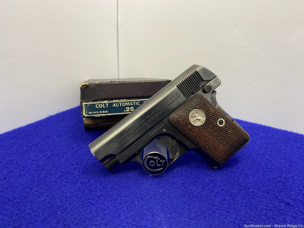 SOLD* 1927 Colt 1908 Vest Pocket .25 ACP Blue *SIMPLY BEAUTIFUL