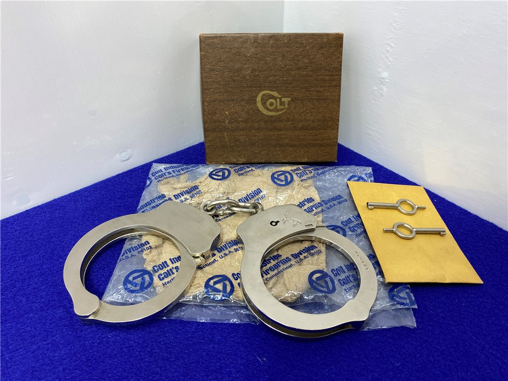 *SOLD* Early 1970's Colt Handcuffs *RARE VINTAGE COLT MEMORABILIA*