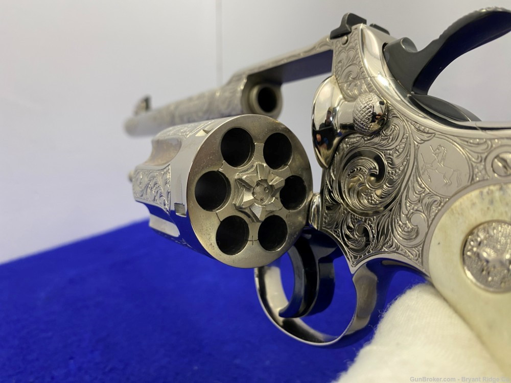 SOLD* 1939 Colt Officers Model .38spl Nickel *MASTER ENGRAVED