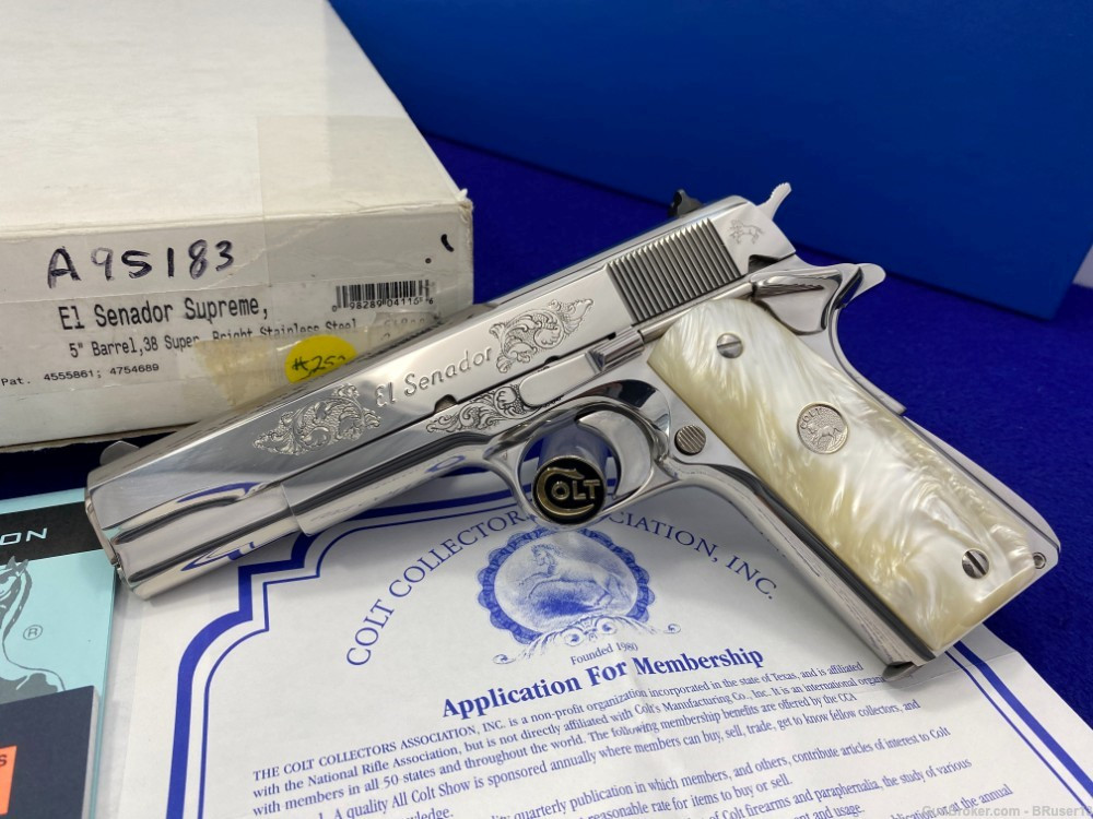 SOLD* 2000 Colt El Senador .38 Super -RARE LEW HORTON SUPREME