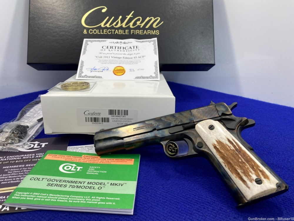 SOLD* CNC Colt 1911 Vintage Edition .45 *FULL COVERAGE CASE