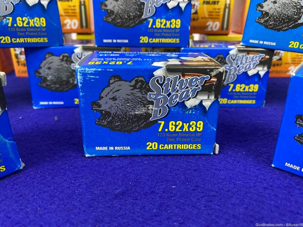SOLD* 660 Rounds Golden Tiger & Silver Bear 7.62x39 *RUSSIAN MADE