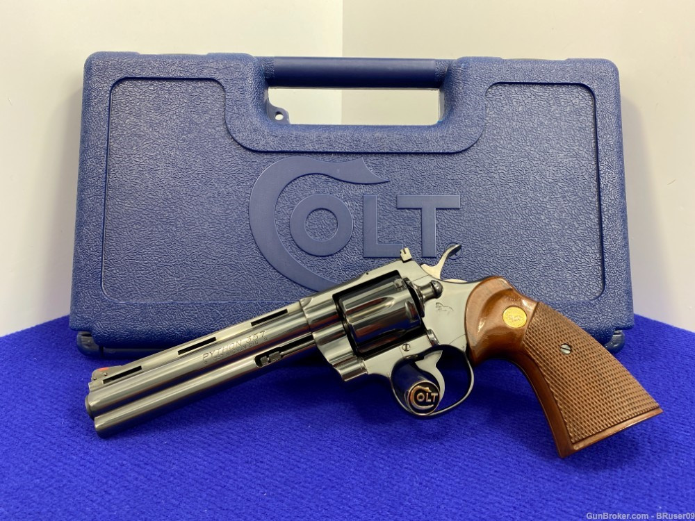 Nitrite Blue Colt Python *SOLD* -VINTAGE- Colt Python Blue 6