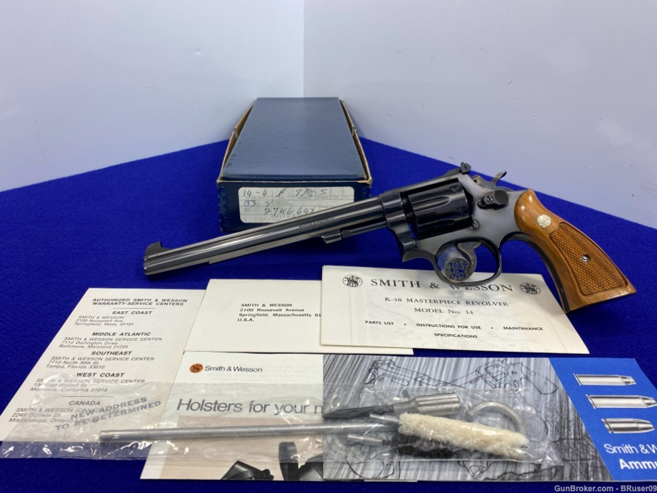 SOLD* Smith Wesson 14-4 .38 Special Blue 8 3/8