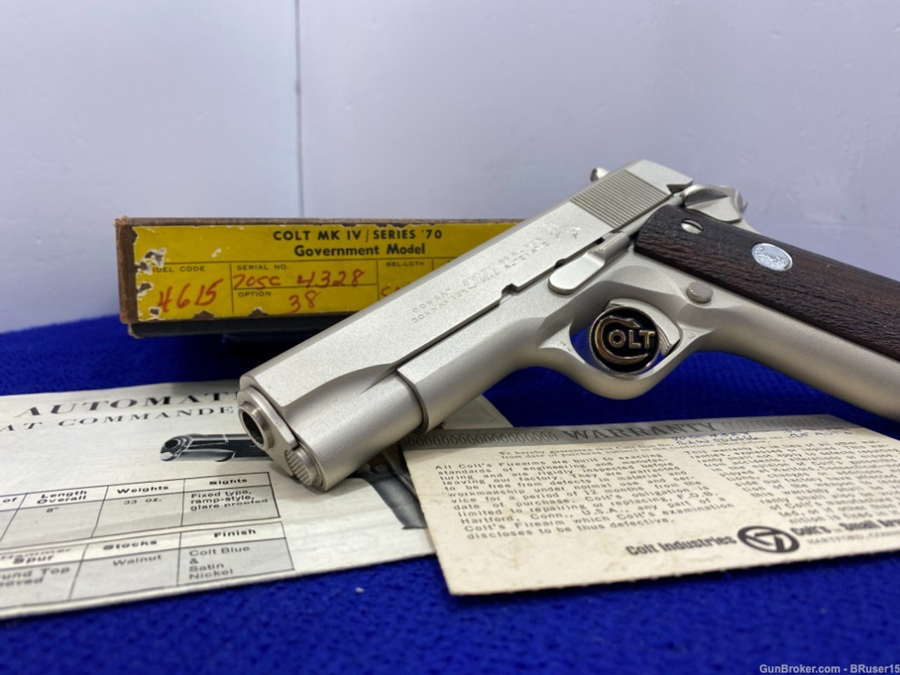 SOLD* 1971 Colt Combat Commander -SUPER RARE .38 super w