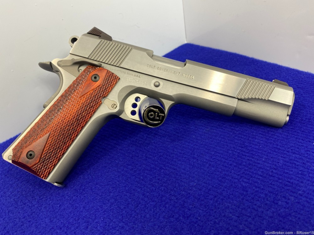 SOLD* 2005 Colt Government 45ACP Brushed Stainless 5