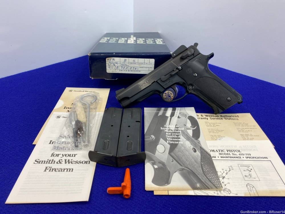 SOLD* 1982 Smith Wesson 459 9mm Blue 4