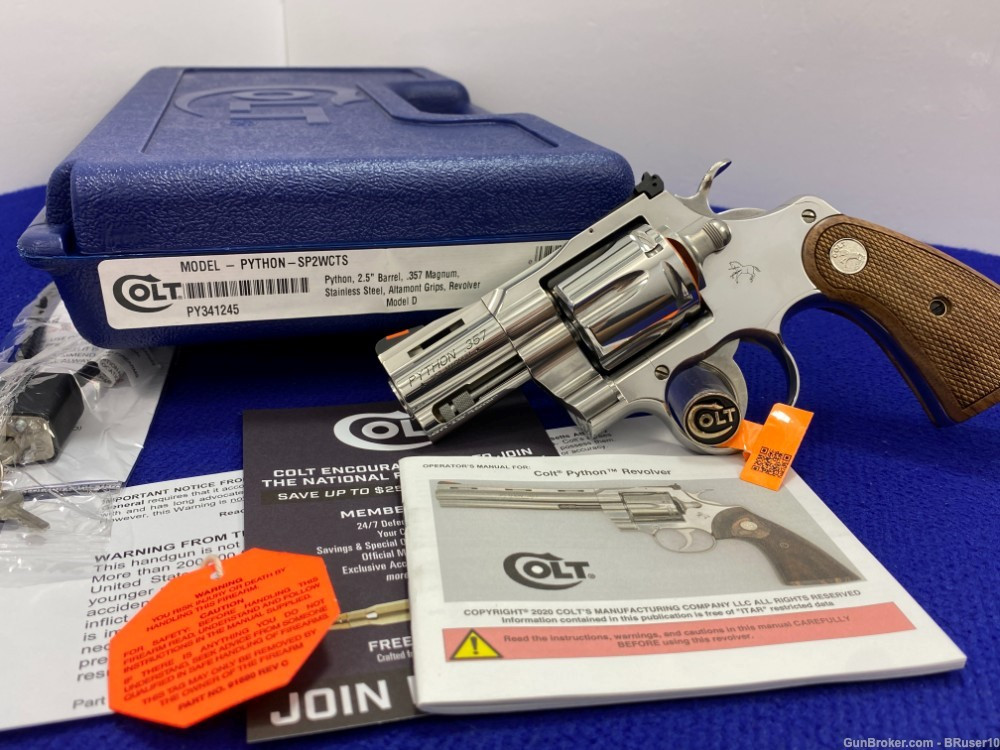 SOLD* 2023 Colt Python .357 Mag Stainless 2.5