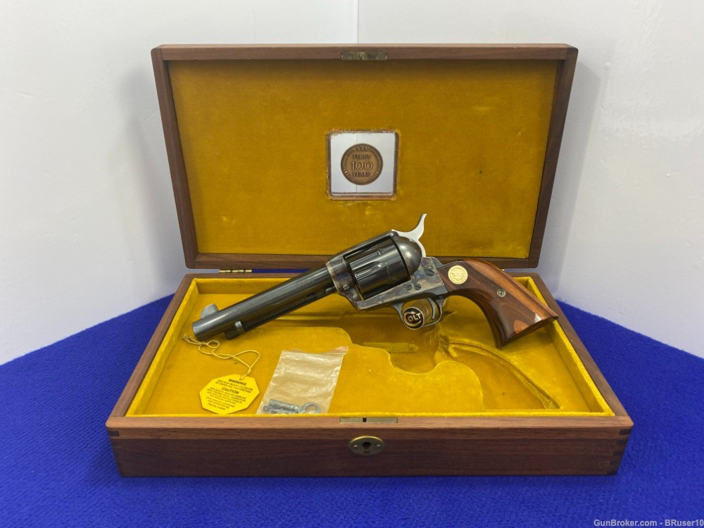 SOLD* 1971 Colt Single Action Army .45 Blue *NRA 100TH CENTENNIAL