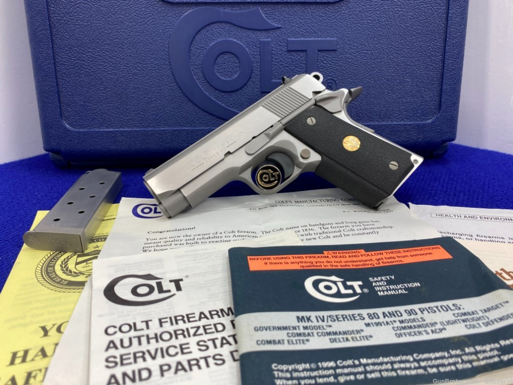 SOLD* 1995 Colt Officer's ACP .45 ACP Stainless 3.5