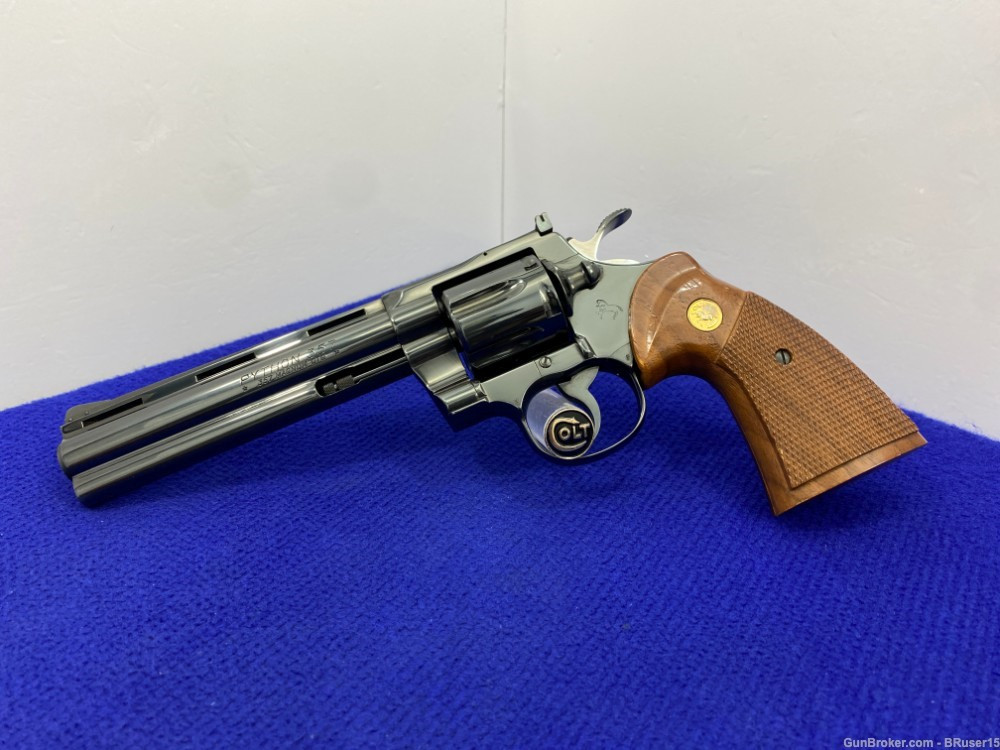 SOLD* 1979 Colt Python .357 Mag Blue 6