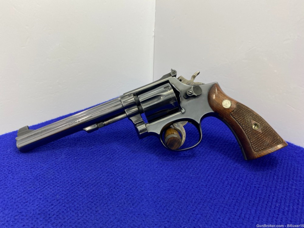 SOLD* 1961 Smith Wesson Mod 14-1 .38 Spl Blue 6
