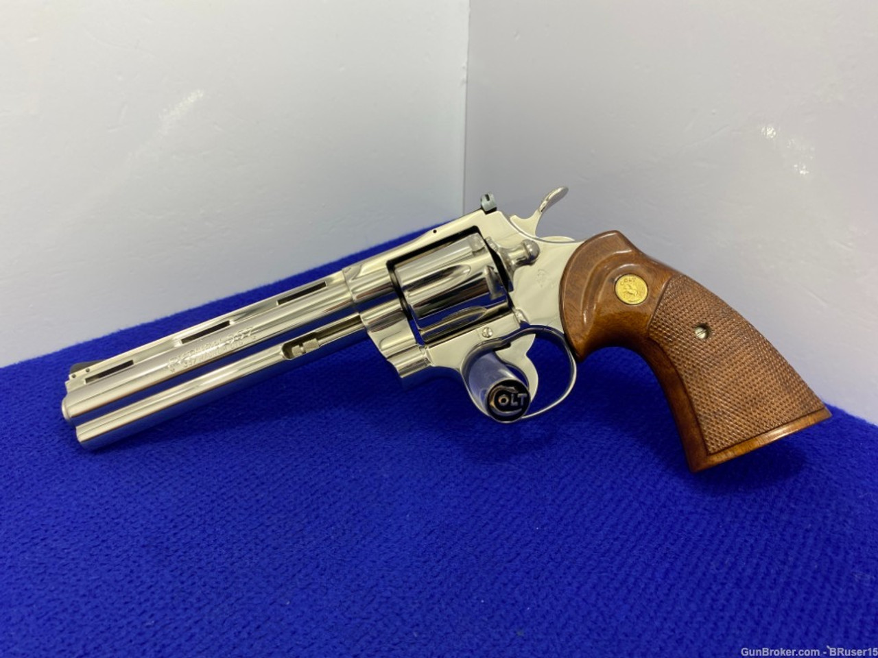 SOLD* 1974 Colt Python .357 Mag Nickel 6