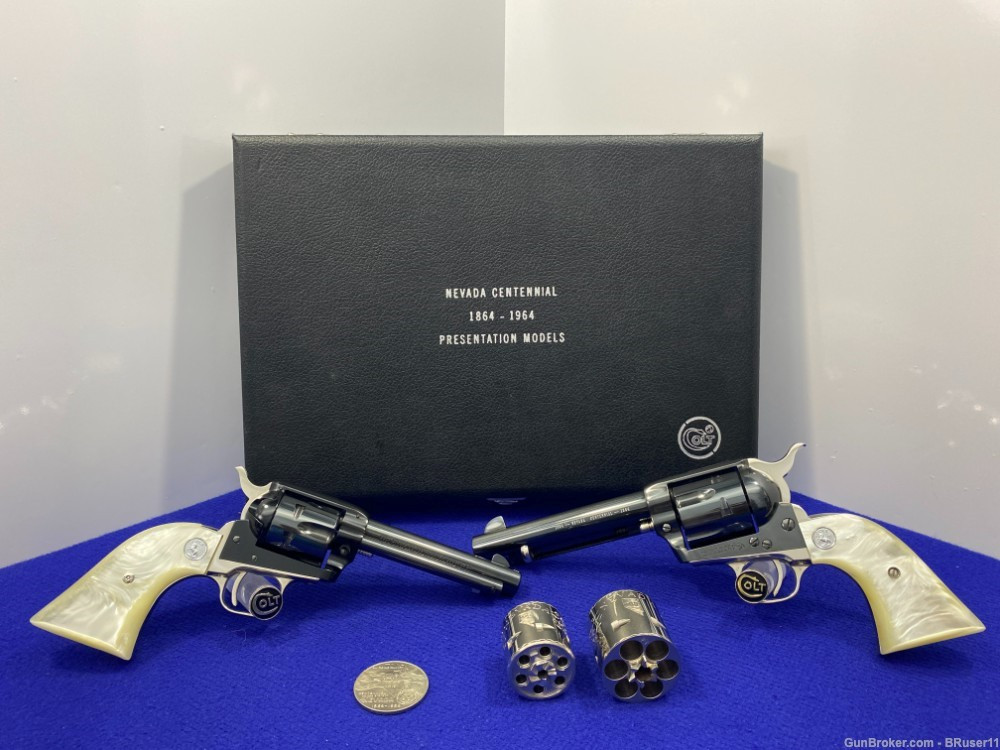 SOLD* 1964 Colt Single Action Army/Scout .22LR/.45LC *RARE NEVADA