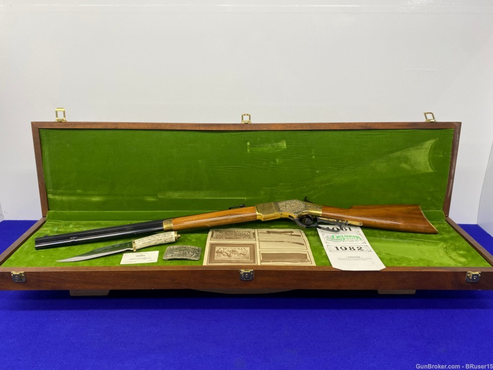 SOLD* Navy Arms Co Model 1866 .44-40 WCF *75th ANNIV. OKLAHOMA