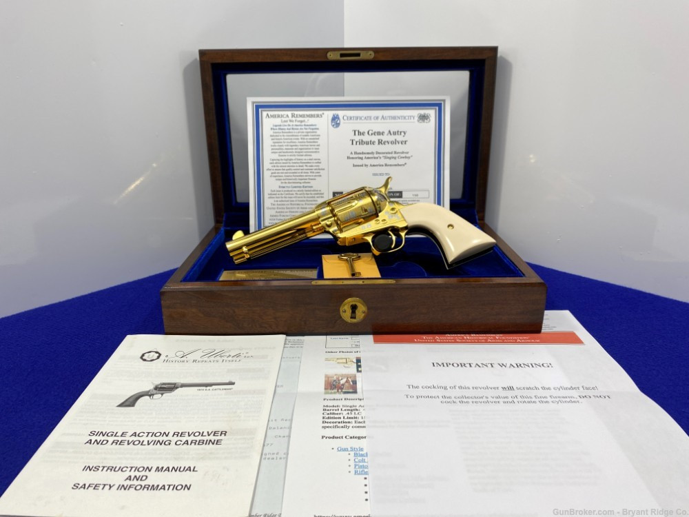 SOLD* Uberti 1873 .45 Colt Gold 4.75