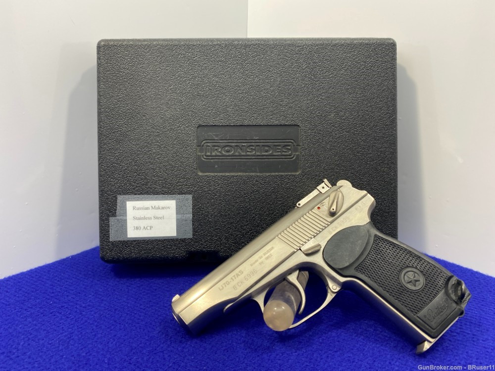 SOLD* IMEZ Makarov IJ70-17AS .380 ACP Stainless 3.6