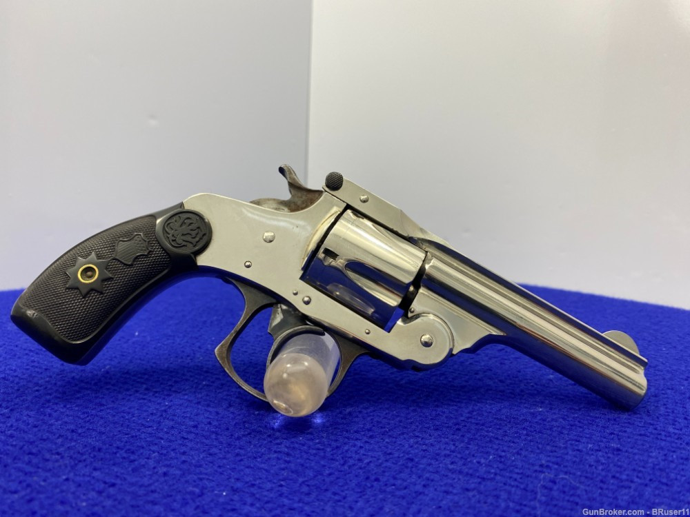 SOLD* Forehand & Wadsworth .38 S&W Nickel 3 1/4