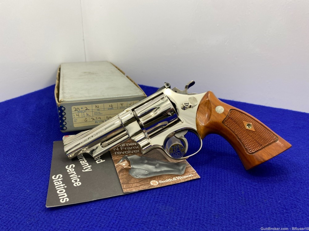 SOLD* Smith Wesson 29-2 .44 Mag Nickel 4