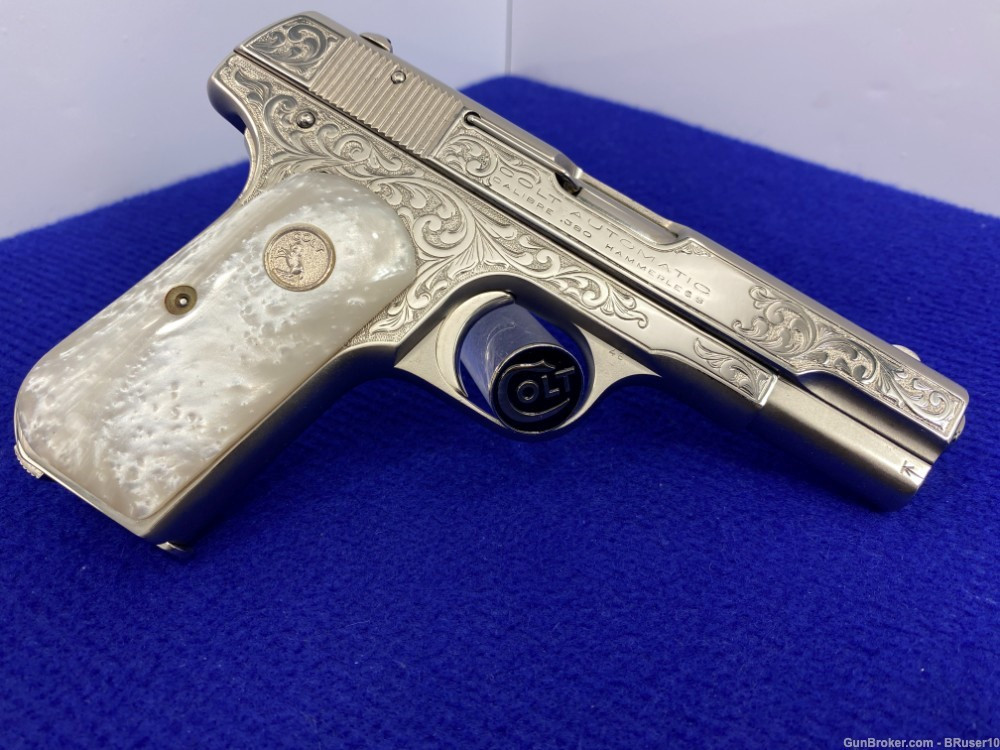 SOLD* 1912 Colt 1908 Pocket Hammerless Type III .380 *SANTIAGO