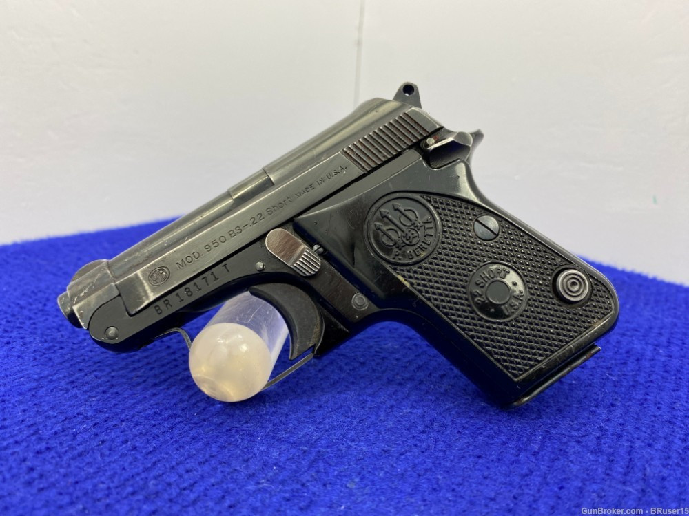 SOLD* Beretta Model 950B Minx .22 Short Blue 2 3/8