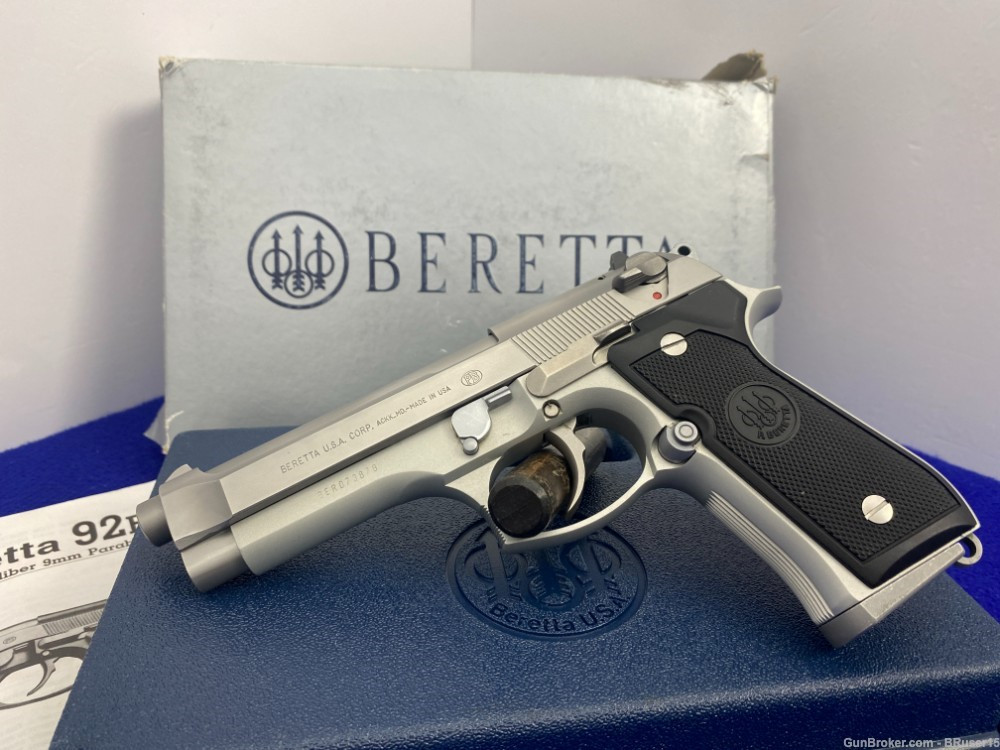 SOLD* 1998 Beretta 92FS Inox 9mm Stainless 4.9