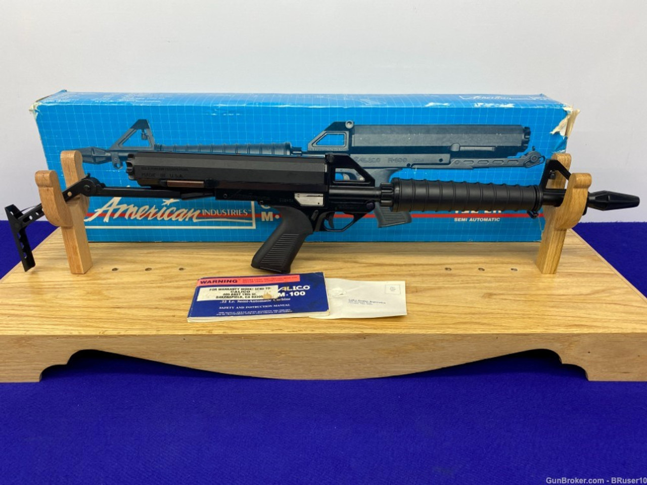 SOLD* American Industries Calico M-100 .22 LR Black 16.1