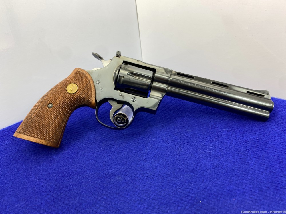 SOLD* 1961 Colt Python .357 Magnum Blue 6