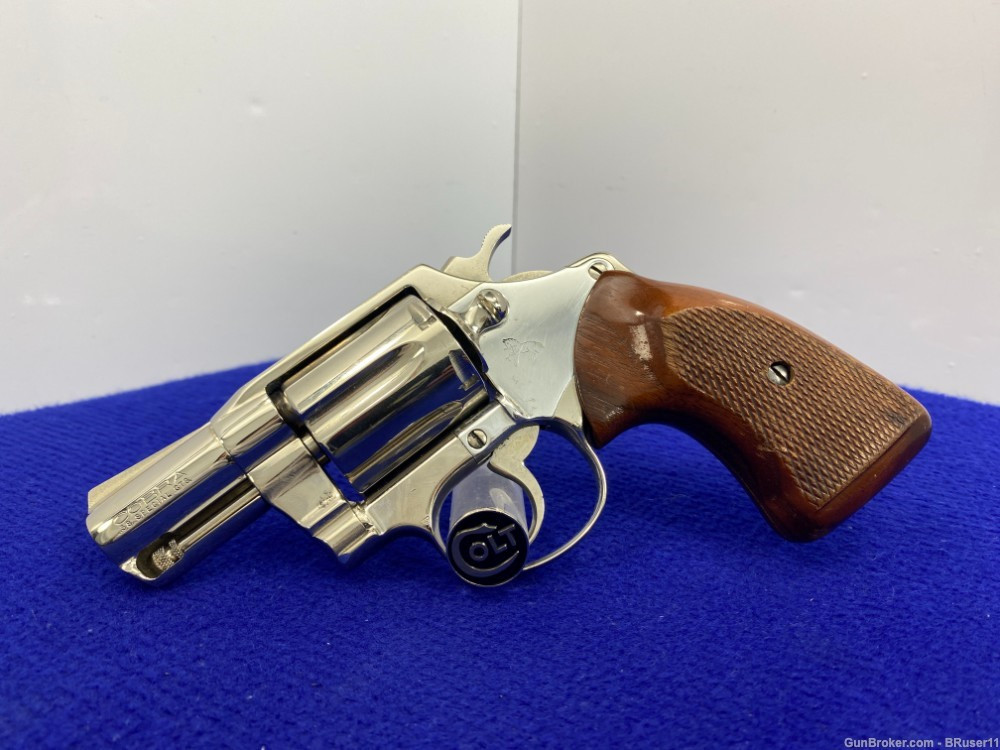 SOLD* 1977 Colt Cobra .38 Special Nickel 2