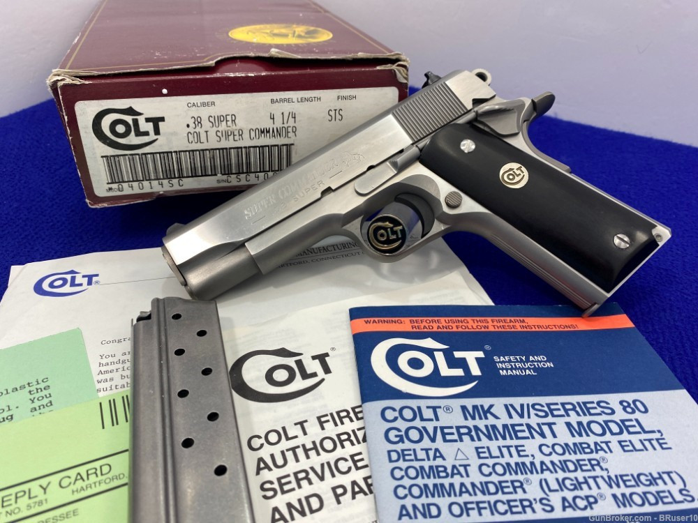 SOLD* 1990 Colt Super Commander .38super Stainless *ULTRA SCARCE