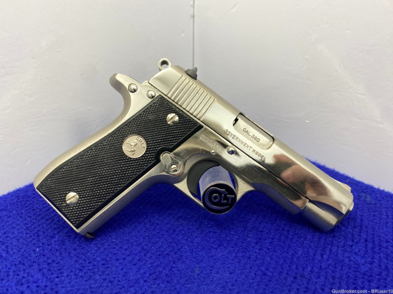 SOLD* 1985 Colt MKIV Series 80 .380acp Nickel 3.25